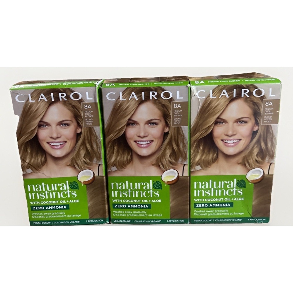 3-New Natural Instincts Clairol Non-Permanent Hair Color-8A Medium Cool Blonde-1